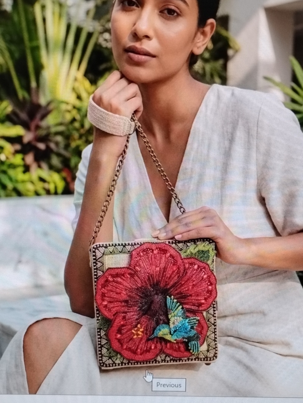 Mary Frances Straw Hummingbird Bag - Picture 2 of 6